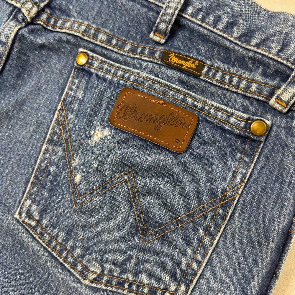 Wrangler Denim Jeans Men's Size 36x32 Regular Fit Med Wash Western 47MWZPW - Picture 12 of 12